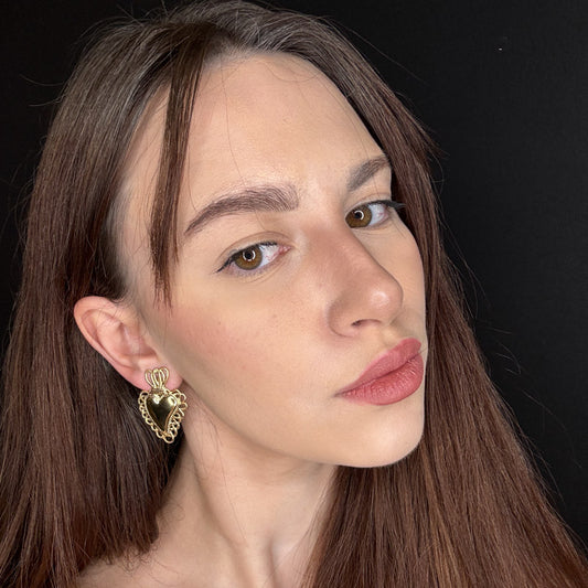 Palestro Milano Orecchini Cuore Sacro