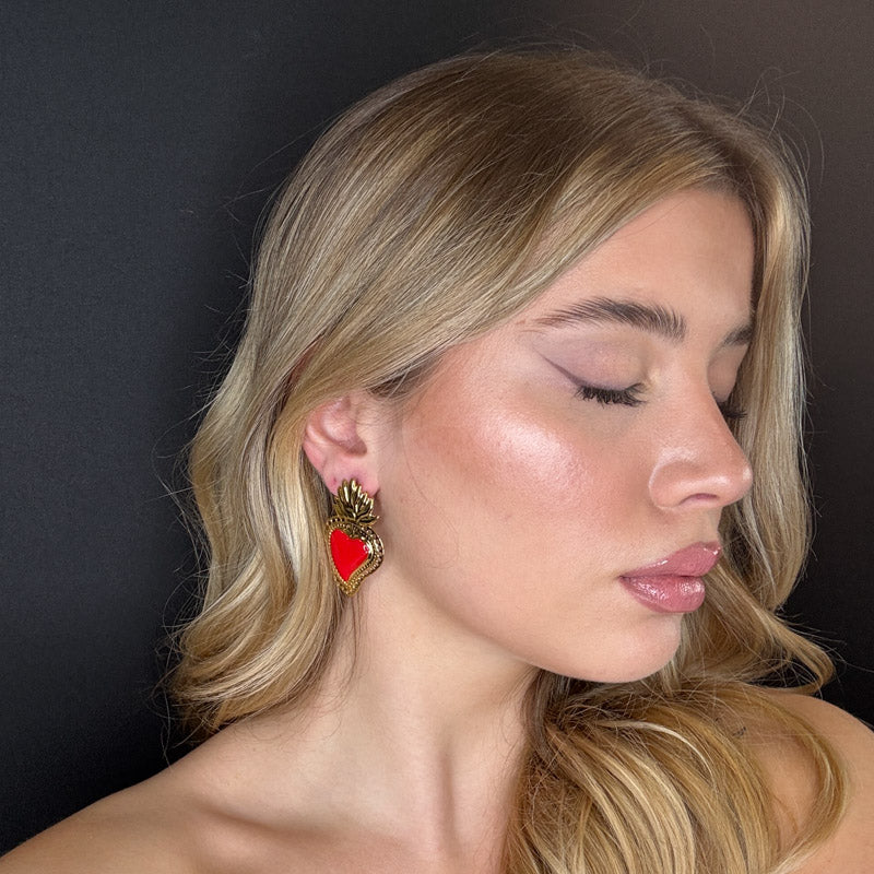 Palestro Milano Orecchini Cuore Sacro - New Edition