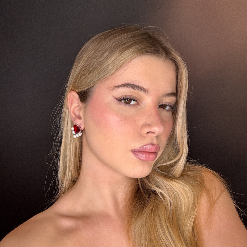 Palestro Milano Orecchini Cuore Vitreo