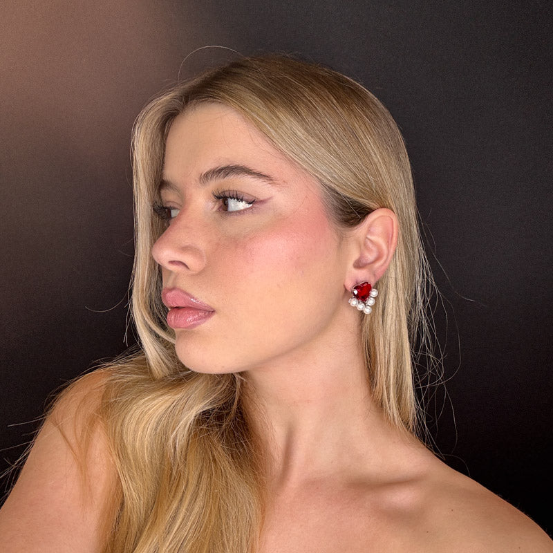 Palestro Milano Orecchini Cuore Vitreo