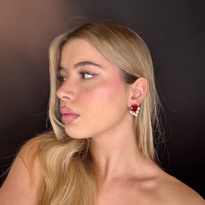 Palestro Milano Orecchini Cuore Vitreo