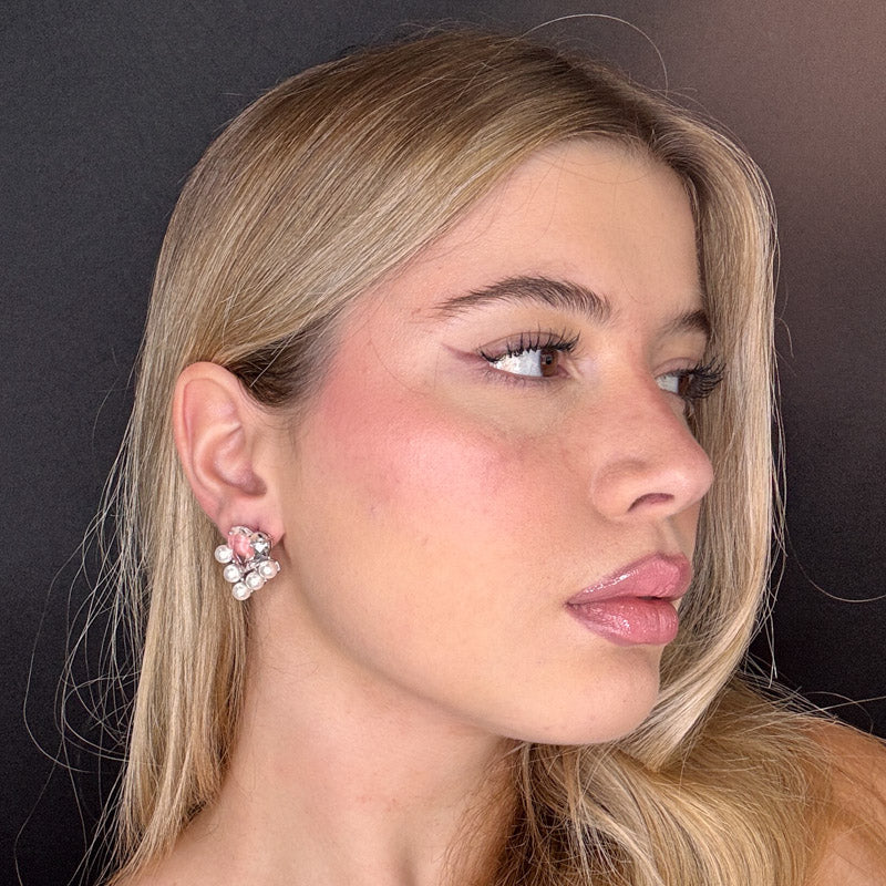 Palestro Milano Orecchini Cuore Vitreo