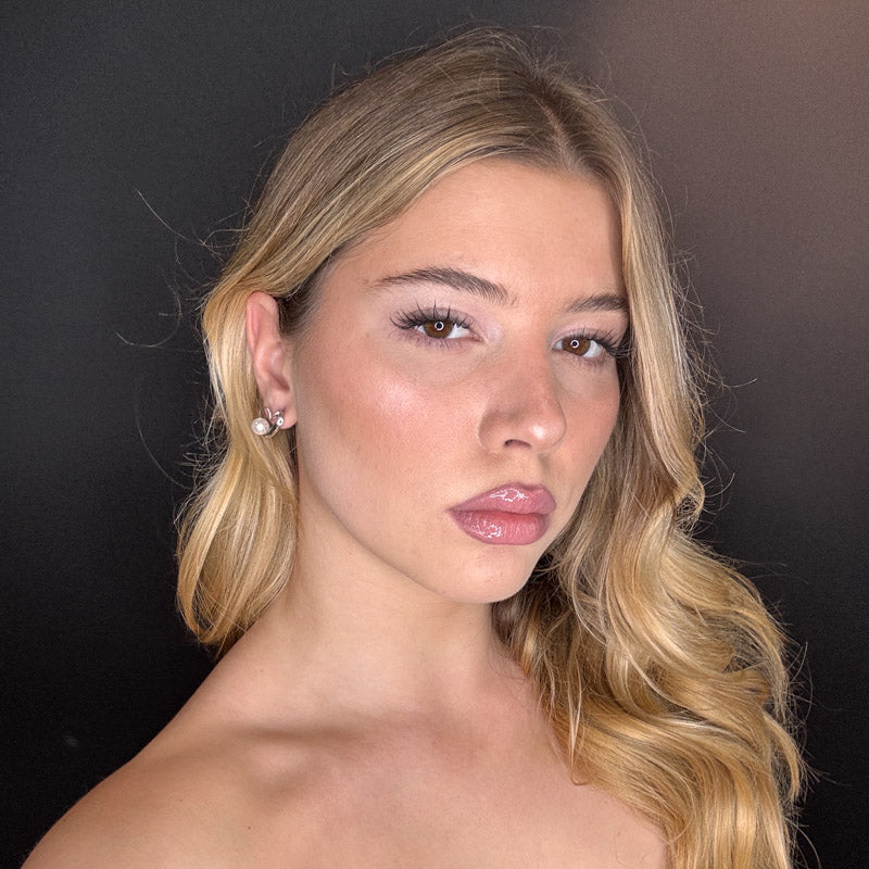 Palestro Milano Orecchini Cuoricino&amp;Perlina