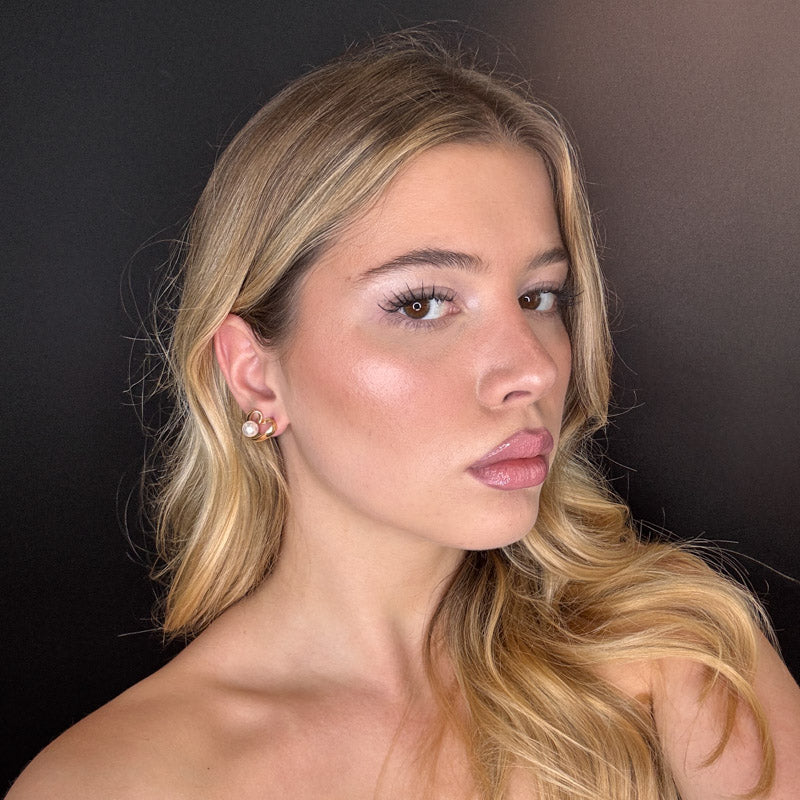 Palestro Milano Orecchini Cuoricino&amp;Perlina