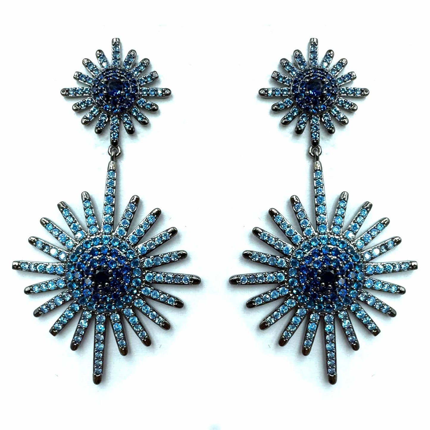 Palestro Milano Orecchini Dark Blu Stella Luminosa