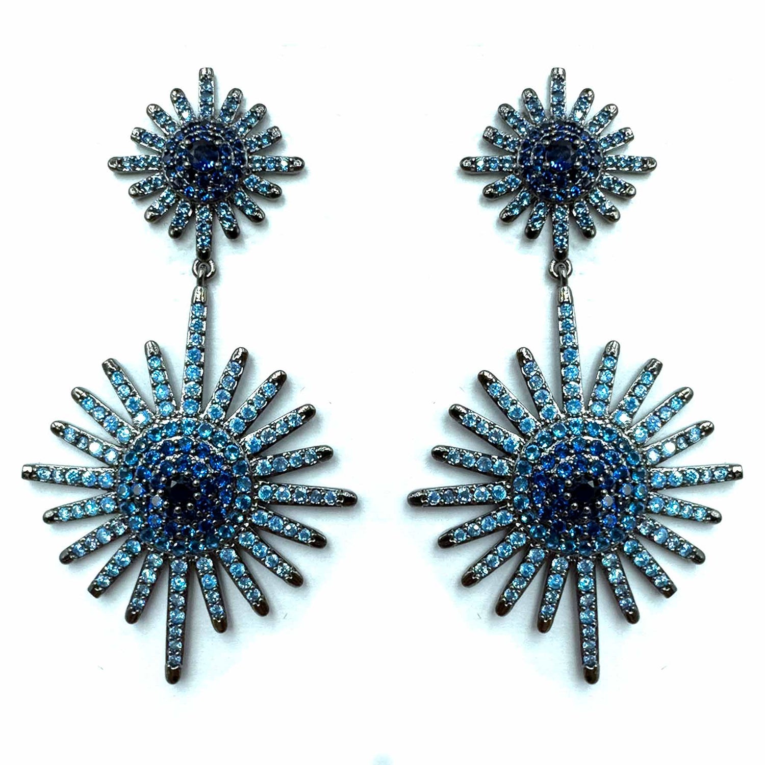 Palestro Milano Orecchini Dark Blu Stella Luminosa