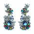 Palestro Milano Orecchini Dark - Blu Violet Trionfo di Fiori - new version