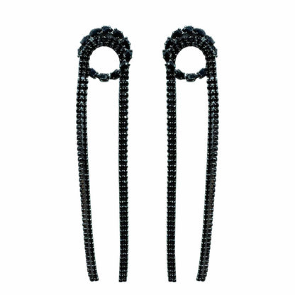 Palestro Milano Orecchini Dark Cascata di Cerchio