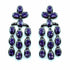 Palestro Milano Orecchini Dark - Violet Trio di Cristalli