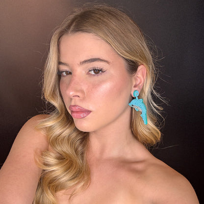 Palestro Milano Orecchini Delfino di perline