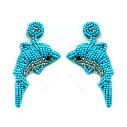 Palestro Milano Orecchini Delfino di perline