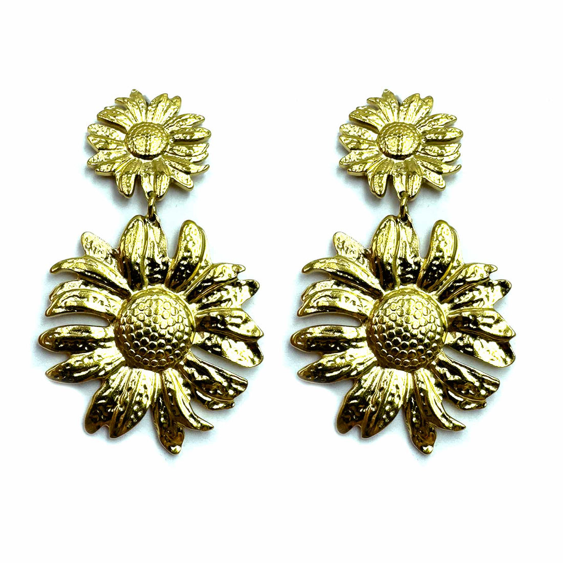 Palestro Milano Orecchini Doppi girasoli