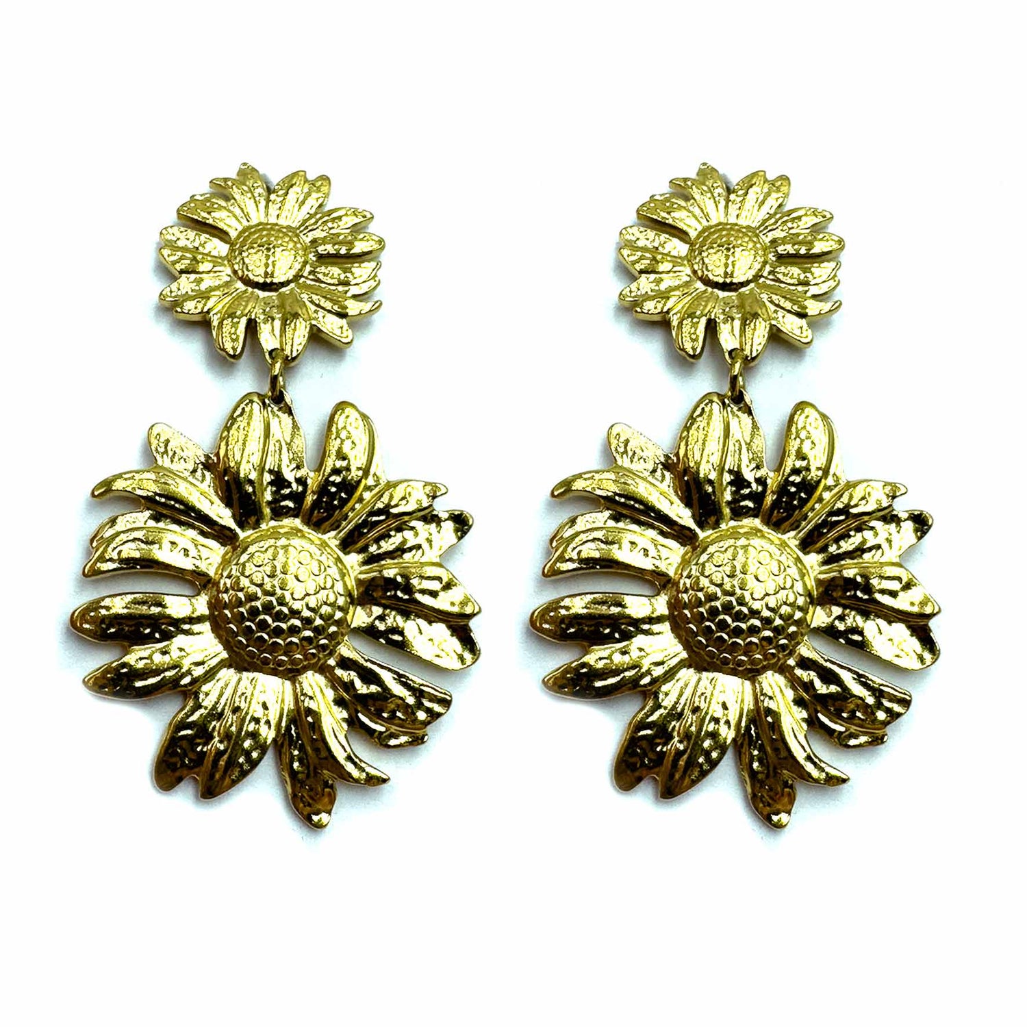 Palestro Milano Orecchini Doppi girasoli