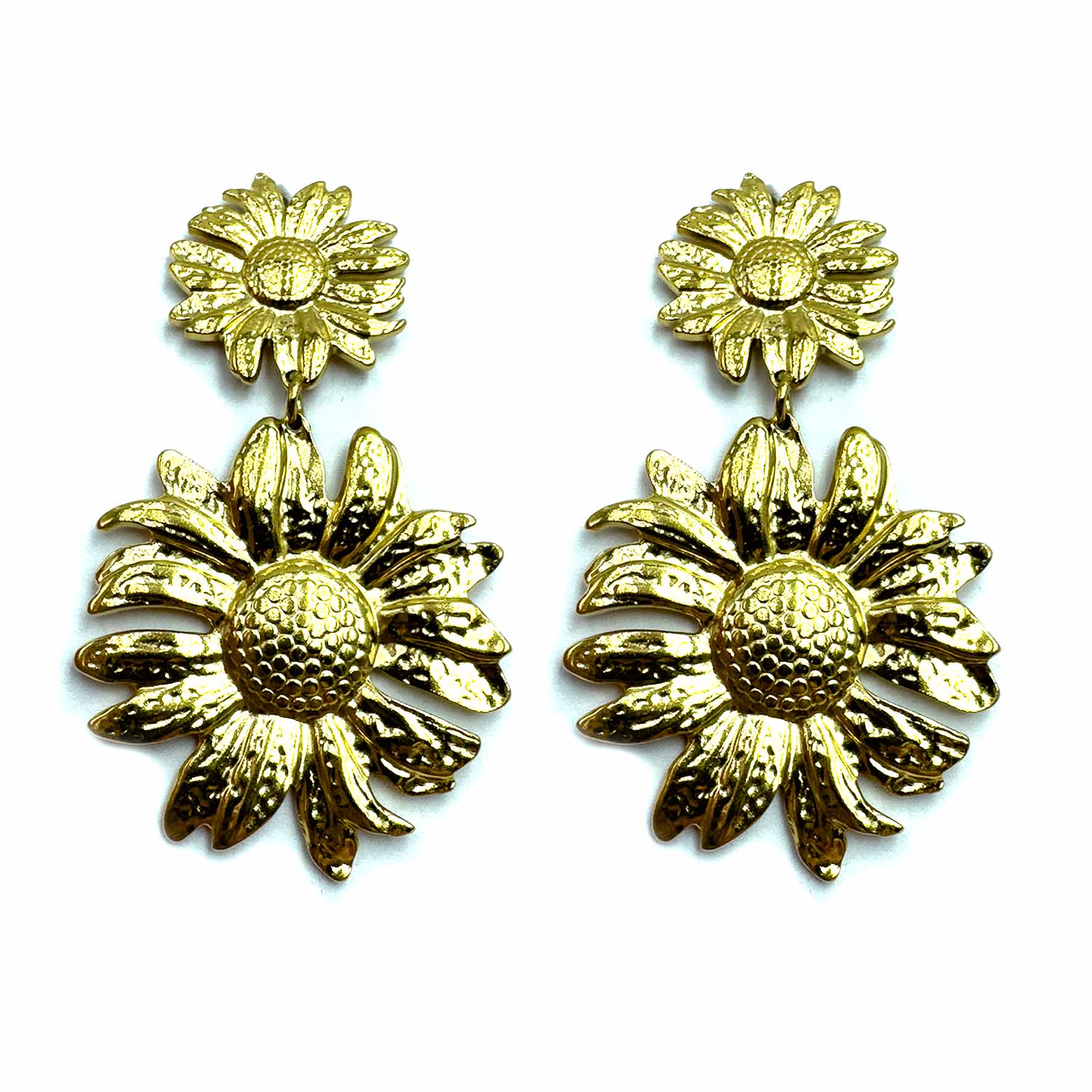 Palestro Milano Orecchini Doppi girasoli