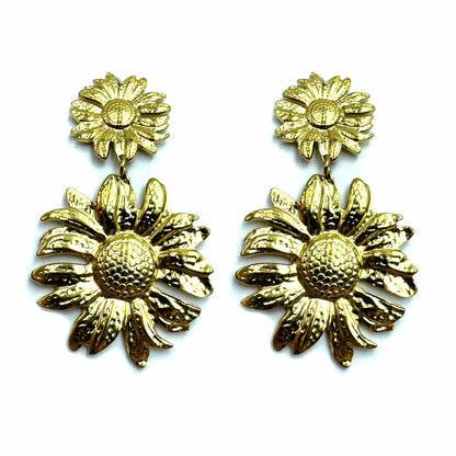 Palestro Milano Orecchini Doppi girasoli