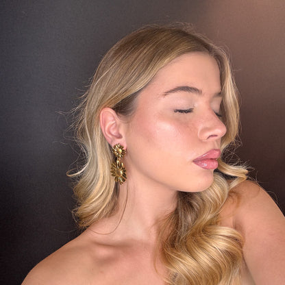 Palestro Milano Orecchini Doppi girasoli