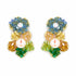 Palestro Milano Orecchini Doppio fiore multicolor