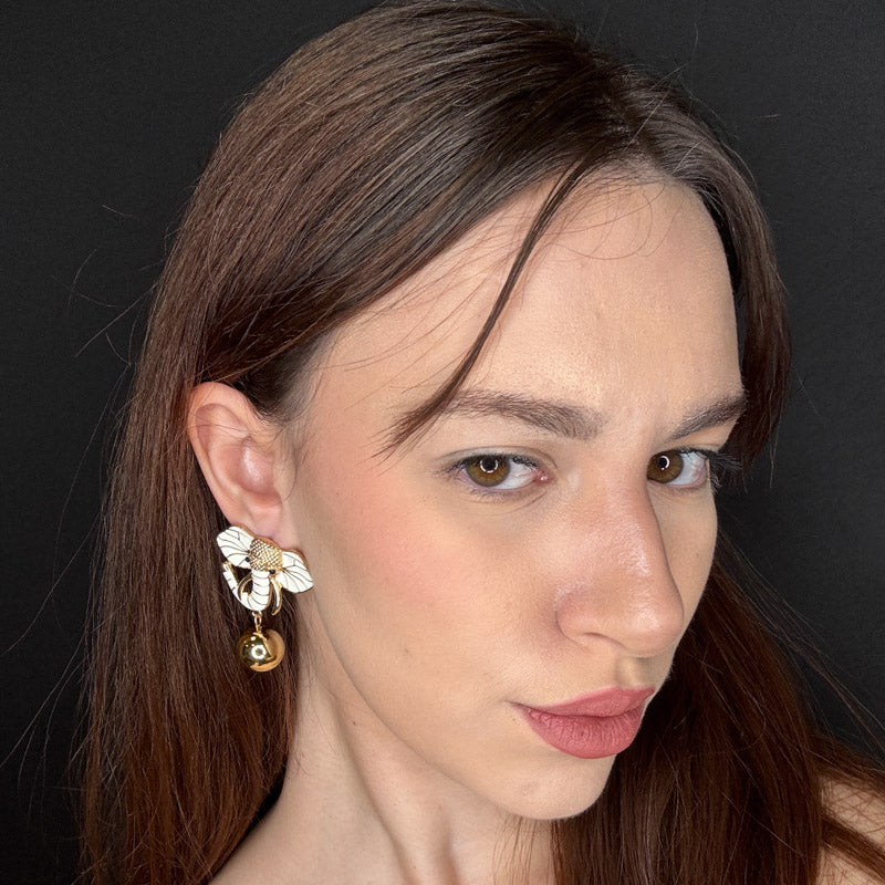 Palestro Milano Orecchini Elefante Gold Plated