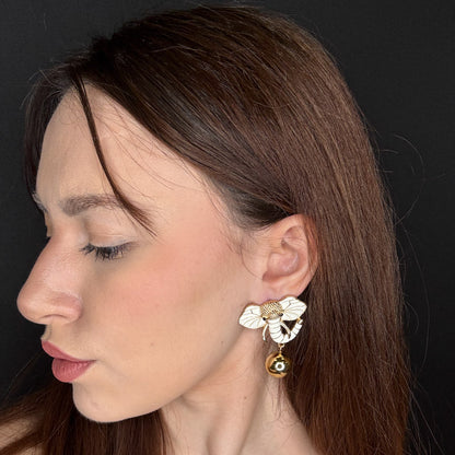 Palestro Milano Orecchini Elefante Gold Plated