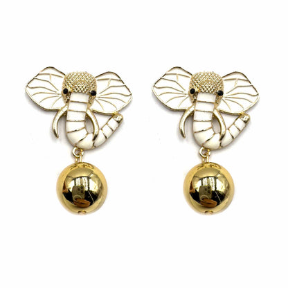 Palestro Milano Orecchini Elefante Gold Plated
