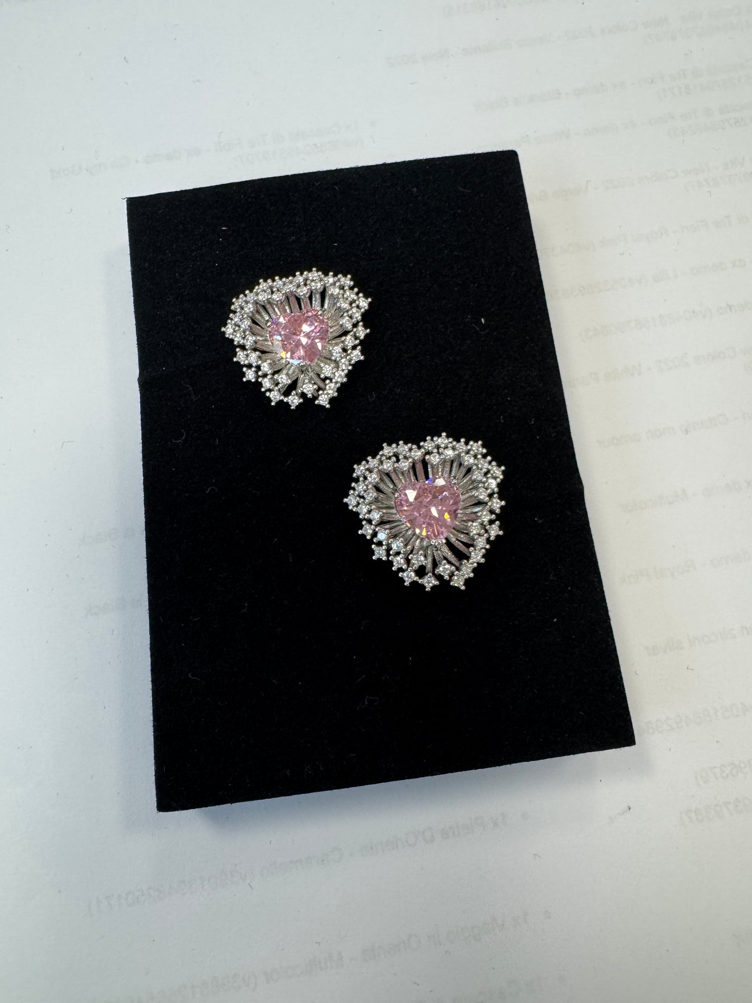 Palestro Milano Orecchini Esplosione di cuori pink