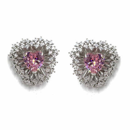 Palestro Milano Orecchini Esplosione di cuori pink