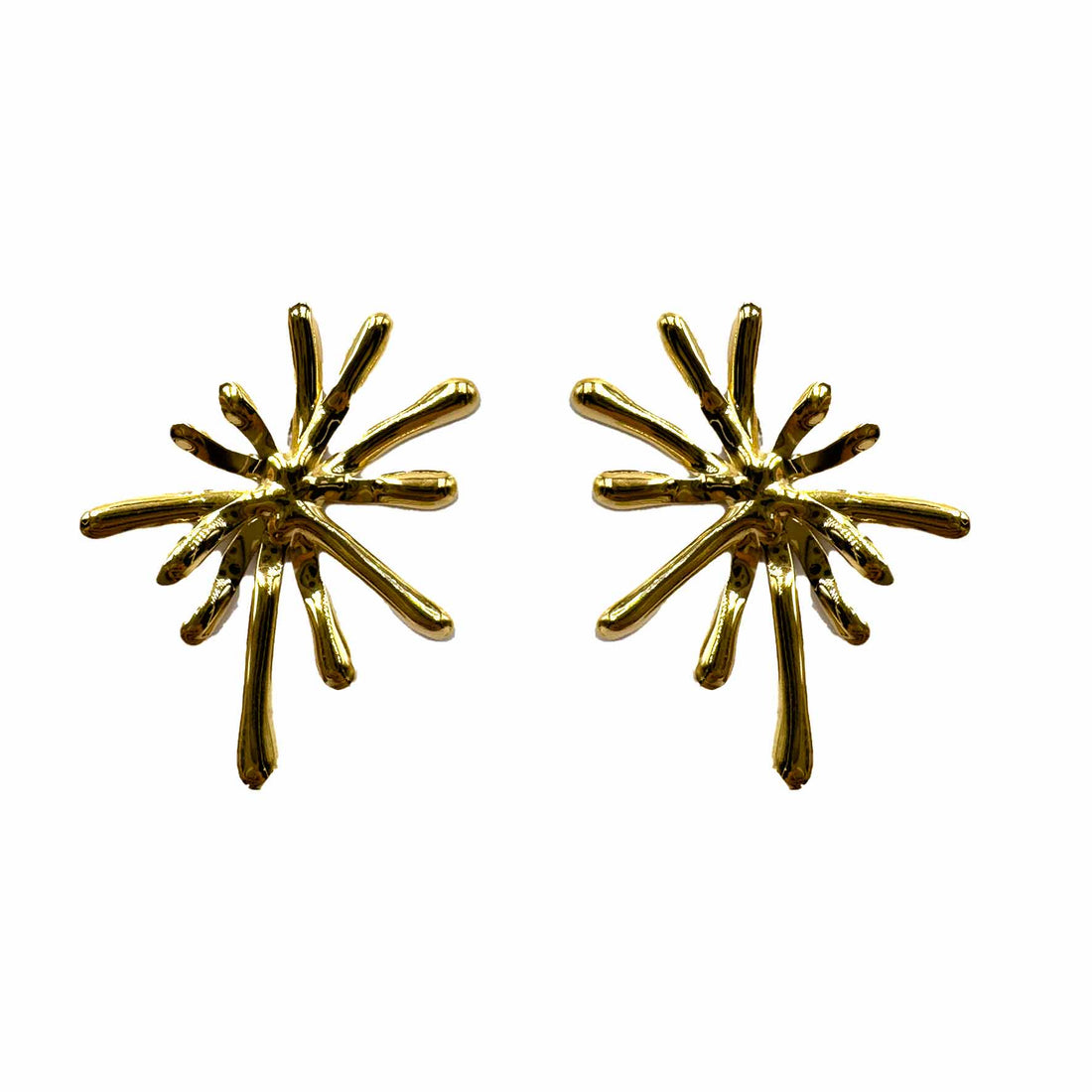 Palestro Milano Orecchini Esplosione Gold Plated