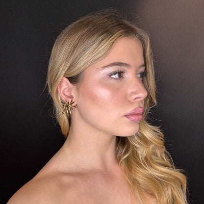 Palestro Milano Orecchini Esplosione Gold Plated