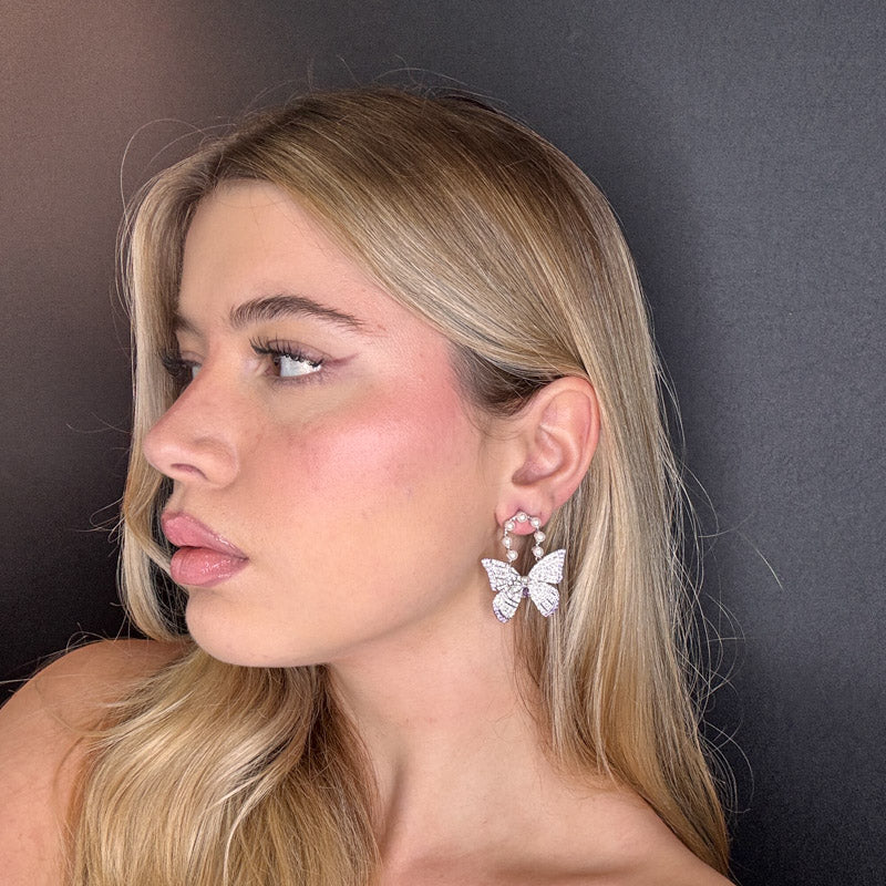 Palestro Milano Orecchini Farfalla Regale