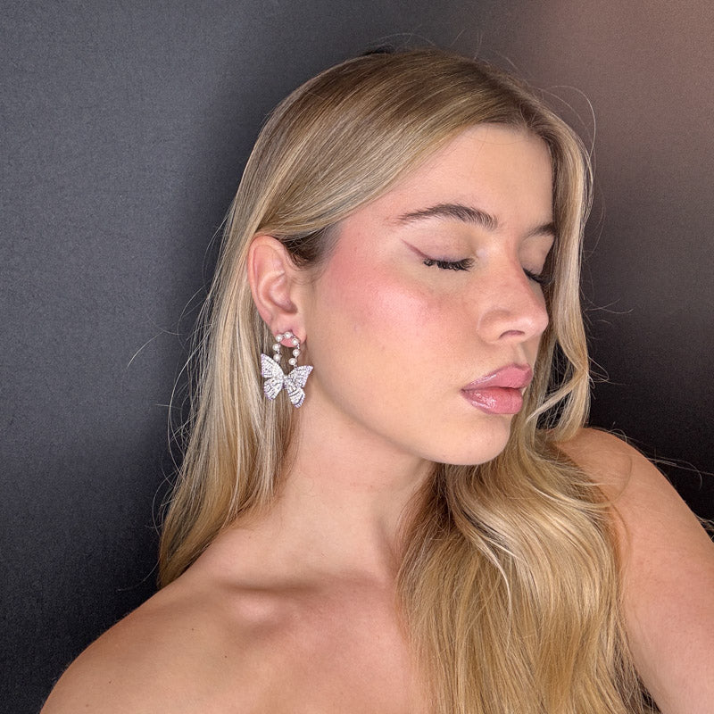 Palestro Milano Orecchini Farfalla Regale