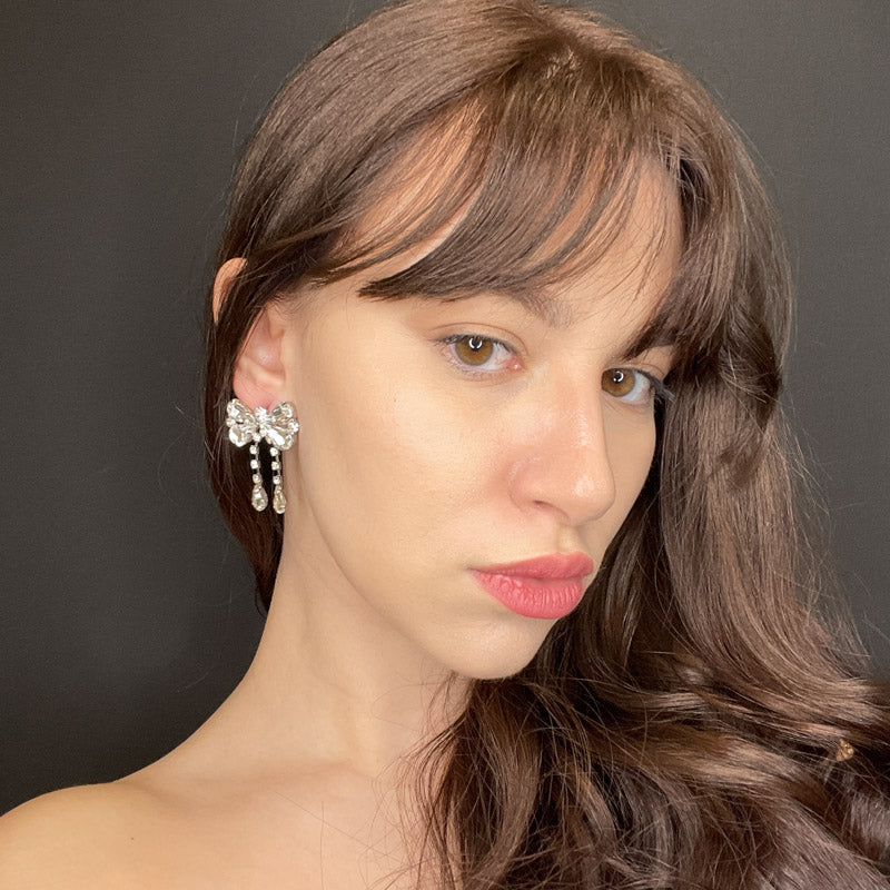 Palestro Milano Orecchini Farfalle Cristalline