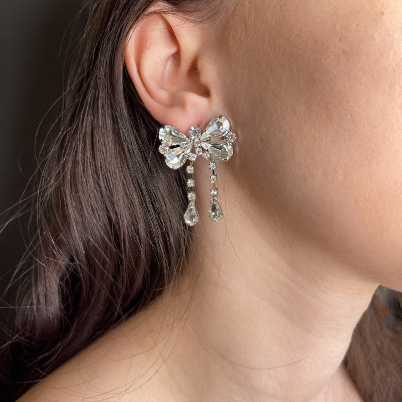 Palestro Milano Orecchini Farfalle Cristalline