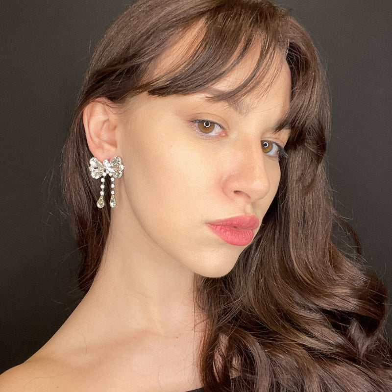 Palestro Milano Orecchini Farfalle Cristalline