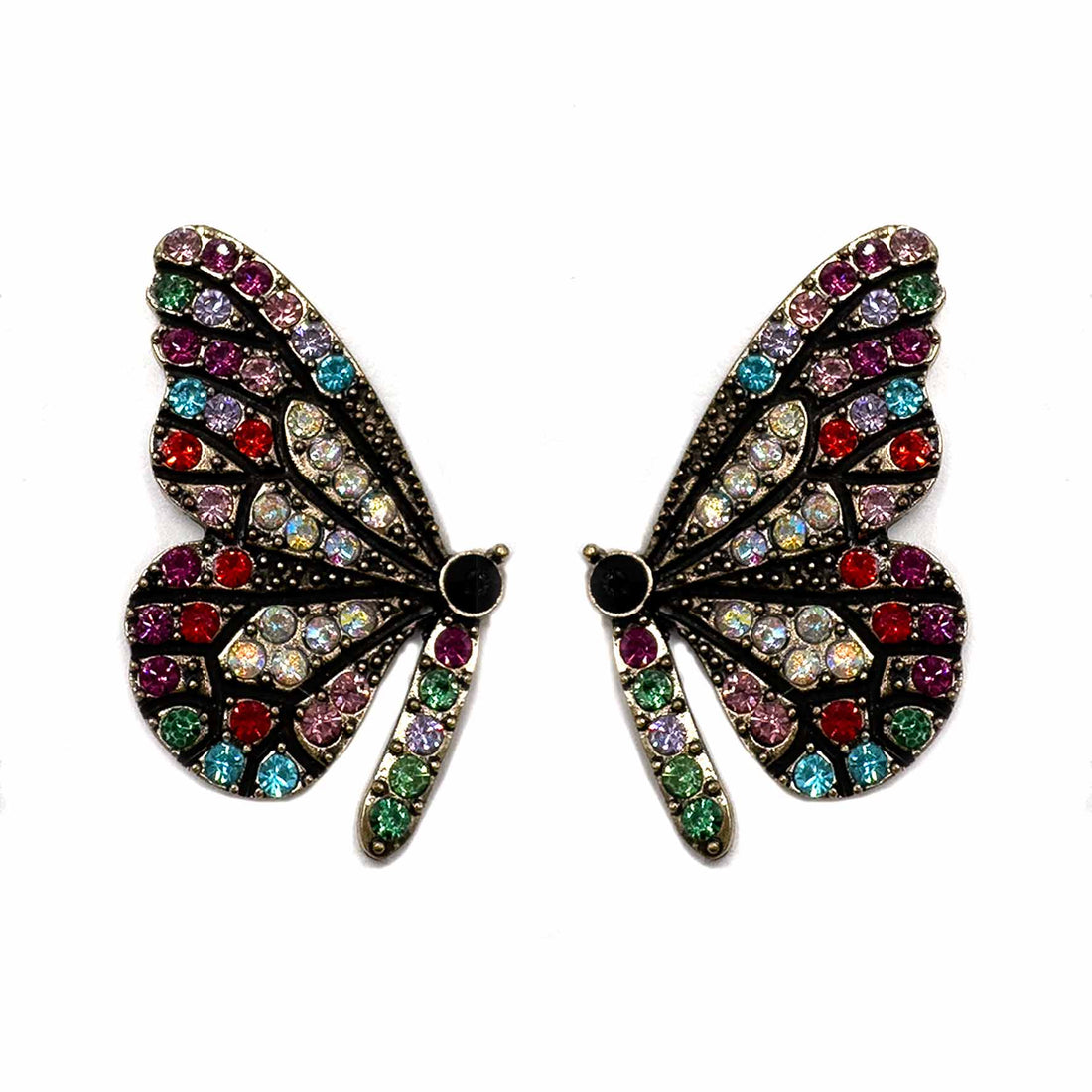 Palestro Milano Orecchini Farfalle di Zirconi Multi