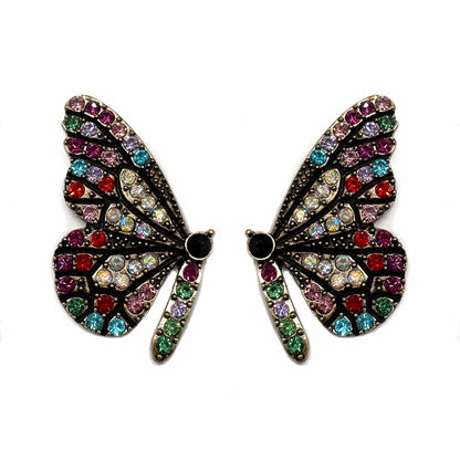 Palestro Milano Orecchini Farfalle di Zirconi Multi