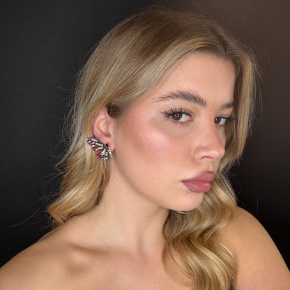 Palestro Milano Orecchini Farfalle di Zirconi Multi