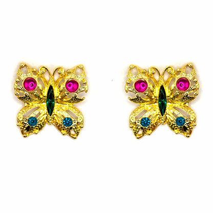 Palestro Milano Orecchini Farfalle gold plated