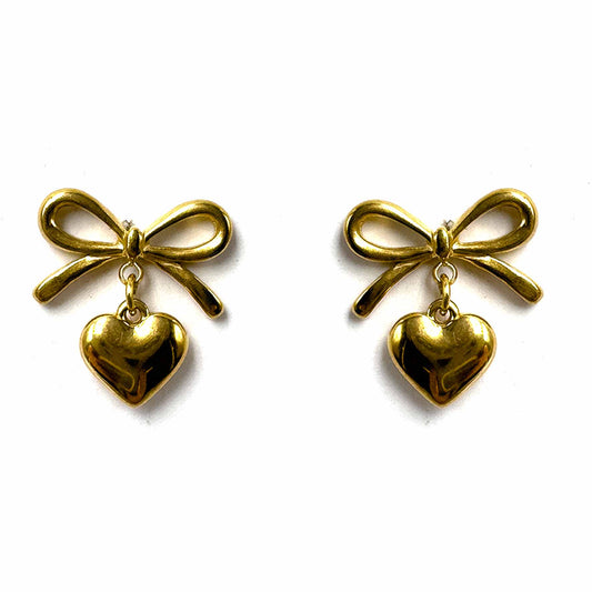 Palestro Milano Orecchini Fiocchetti con cuoricino