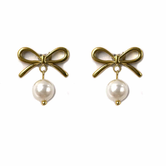 Palestro Milano Orecchini Fiocchetti con perlina