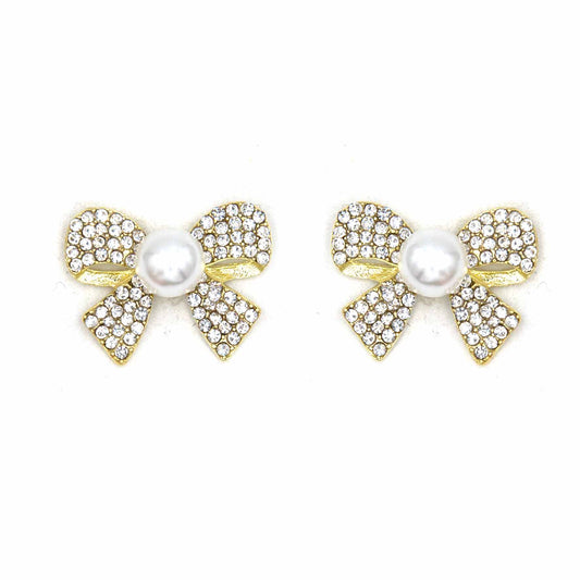 Palestro Milano Orecchini Fiocchetti con perlina centrale