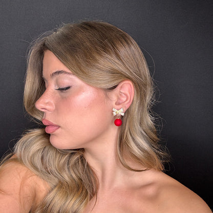 Palestro Milano Orecchini Fiocchetti gold con pallina