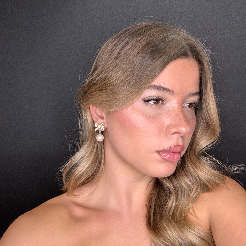 Palestro Milano Orecchini Fiocchetti gold con pallina