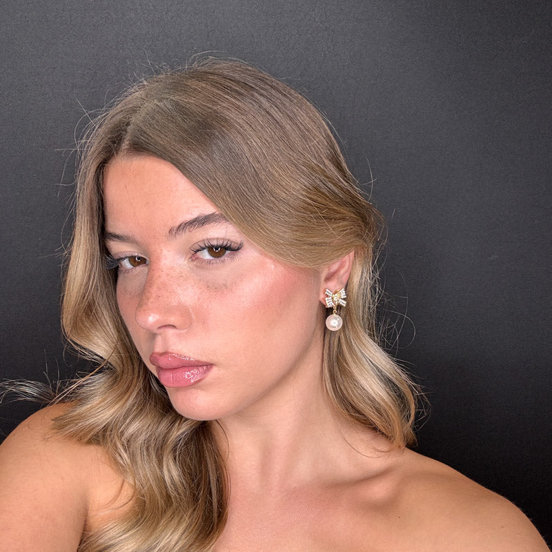 Palestro Milano Orecchini Fiocchetti gold con pallina