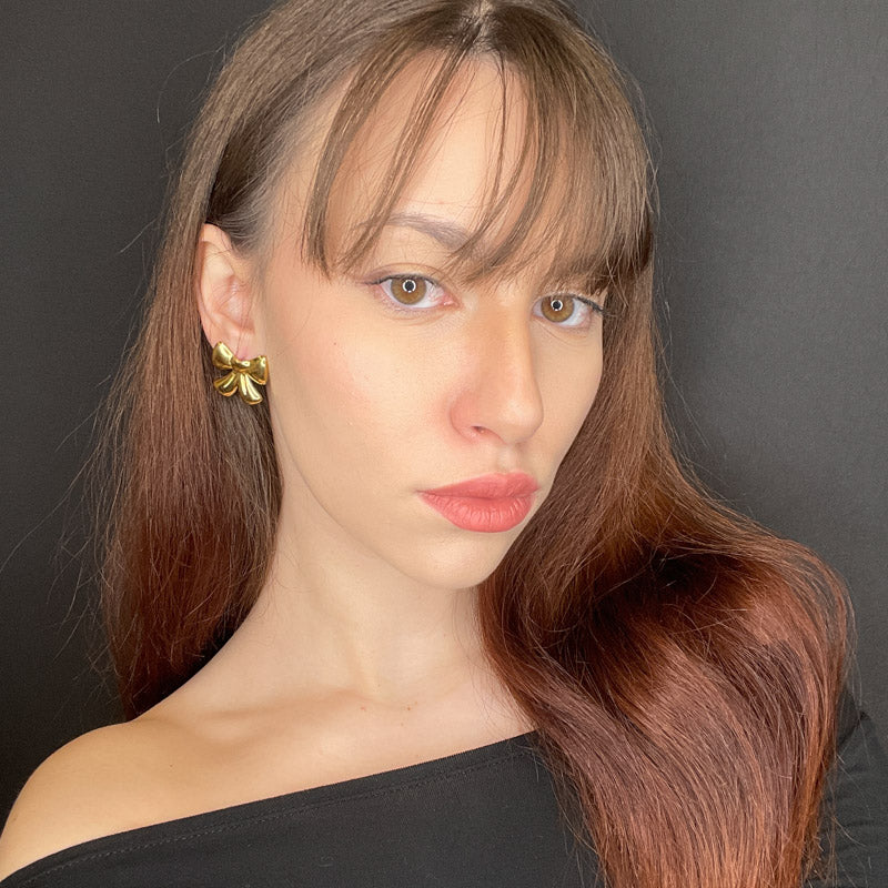 Palestro Milano Orecchini Fiocchetti Gold Plated