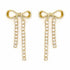 Palestro Milano Orecchini Fiocchettini Gold con zirconi