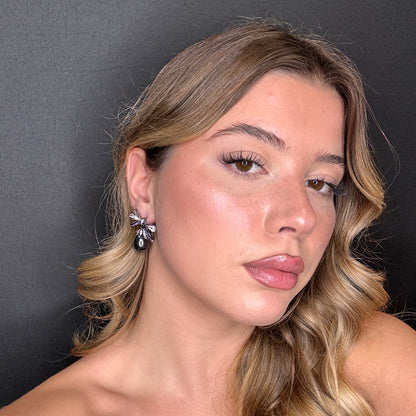 Palestro Milano Orecchini Fiocchetto con Perla scura pendente