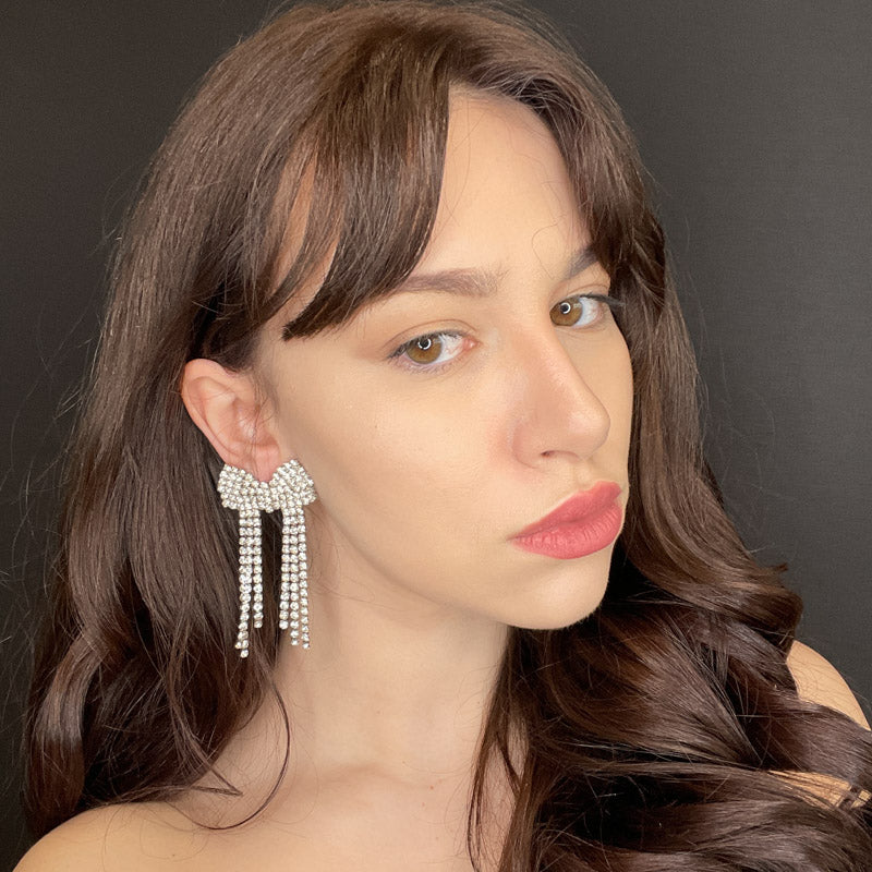 Palestro Milano Orecchini Fiocchetto di Zirconi