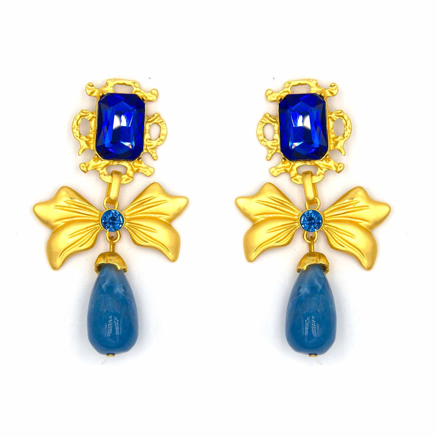 Palestro Milano Orecchini Fiocchi Big Azzurri