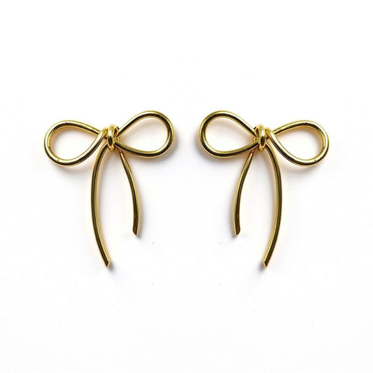 Palestro Milano Orecchini Fiocchi di filo dorato
