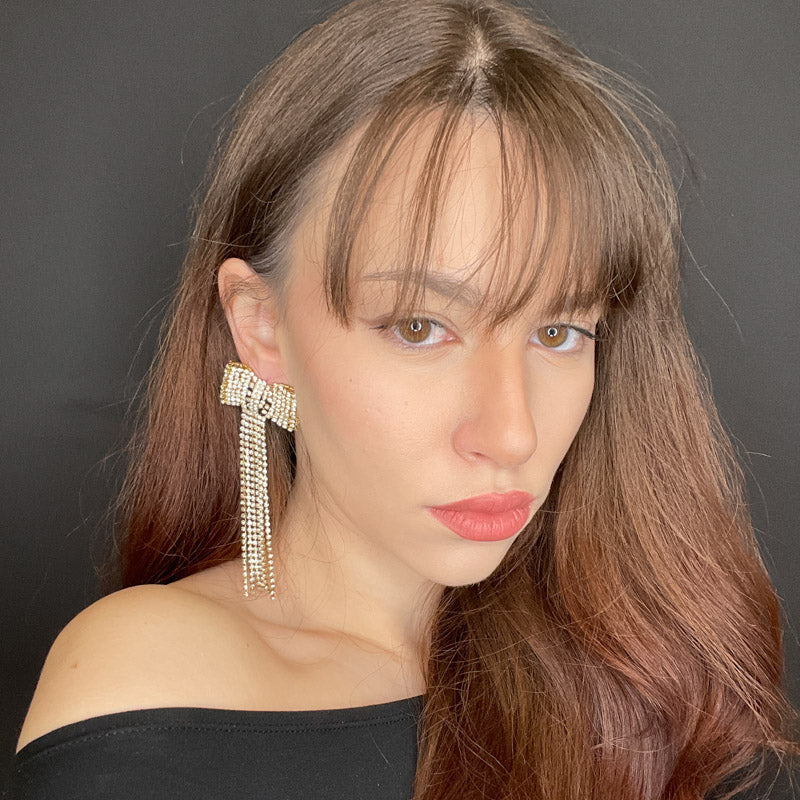 Palestro Milano Orecchini Fiocco a cascata